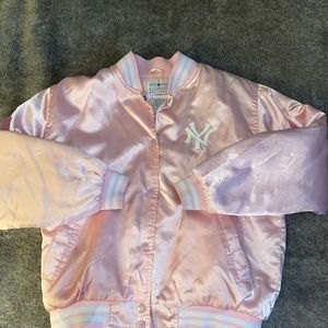 Vintage pink yankees bomber jacket